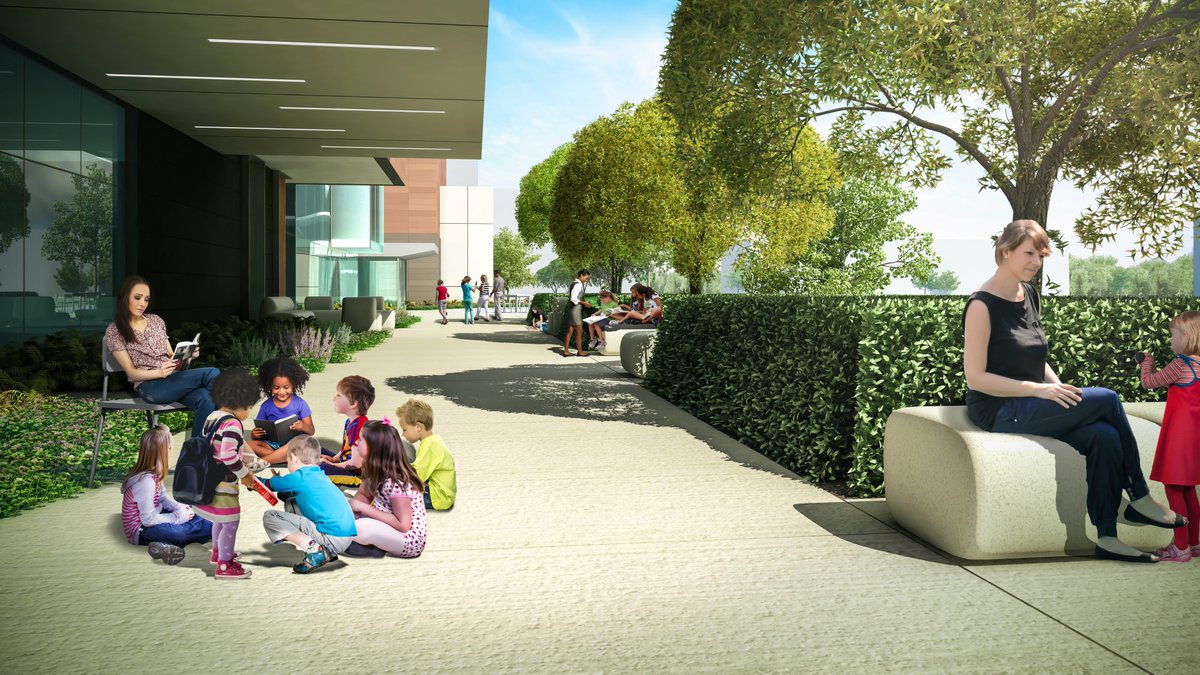 waterststudio's tweet photo. A sneak peek at the Children's Reading Garden at #LibbieMillLibrary @HenricoLibrary https://t.co/d9MtCvglA3