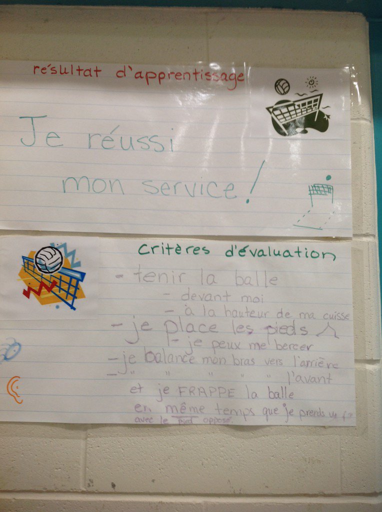 MmePascaleEPS's tweet photo. Critères de réussite co-construits avec les élèves du cycle moyen. #éps #evaluation #filetetmur #engagement https://t.co/whqpQtbhxr