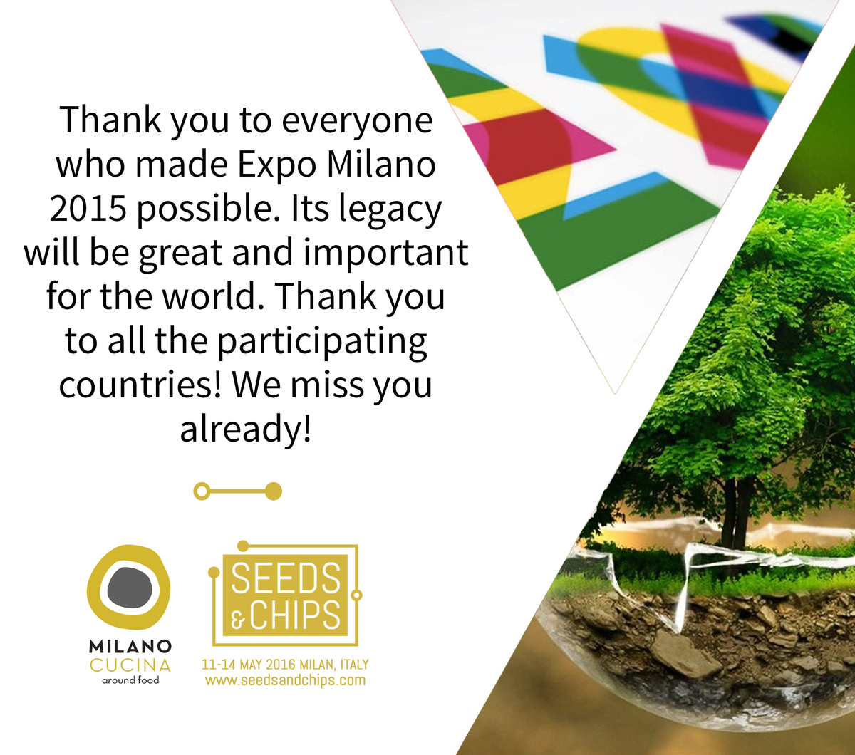 Grazie! Thanks! We already miss you
#GrazieExpo