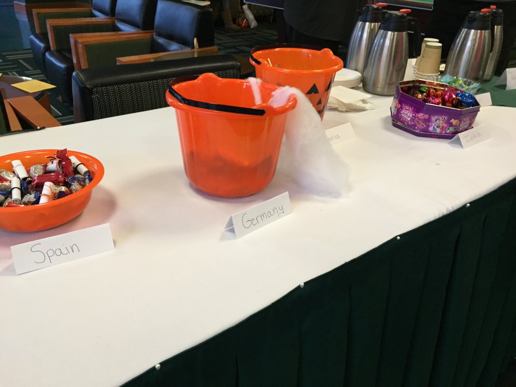 OU_SAGE's tweet photo. Craving some international candy?You're in luck! We're tabling w/@OHIOGoGlobal on Baker 4th Floor. #trickortravel https://t.co/T1Cr6Irb4c