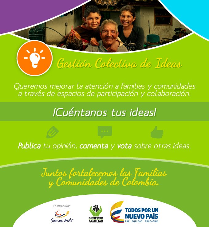 somosmas's tweet photo. Escribe tu IDEA =>Participación y colaboración para mejorar atención a #FamiliasYComunidades https://t.co/tXSi3d0Zix https://t.co/0MR2XFjRfC