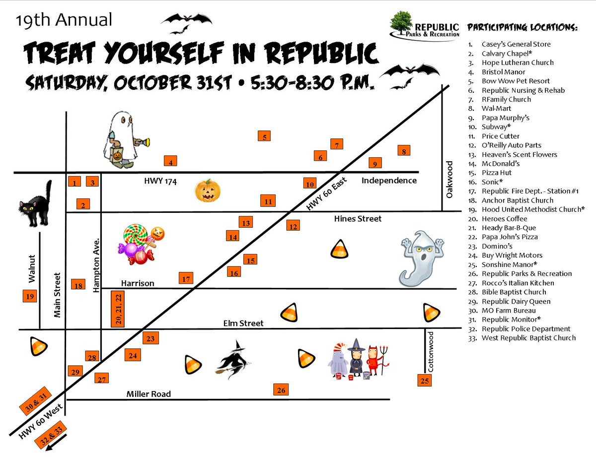 RepublicMonitor's tweet photo. Treat Yourself in Republic is tomorrow! Businesses are handing out candy, including us! Stop by for a photo, too! https://t.co/J5dhGveXQS
