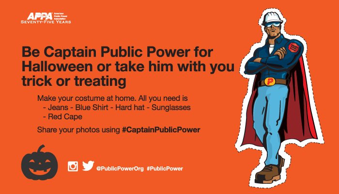 publicpowerorg's tweet photo. Be #CaptainPublicPower for #Halloween or take this cutout with you https://t.co/CvGfLfrkAR #PublicPower #EnergyWeen https://t.co/wVajputgS7