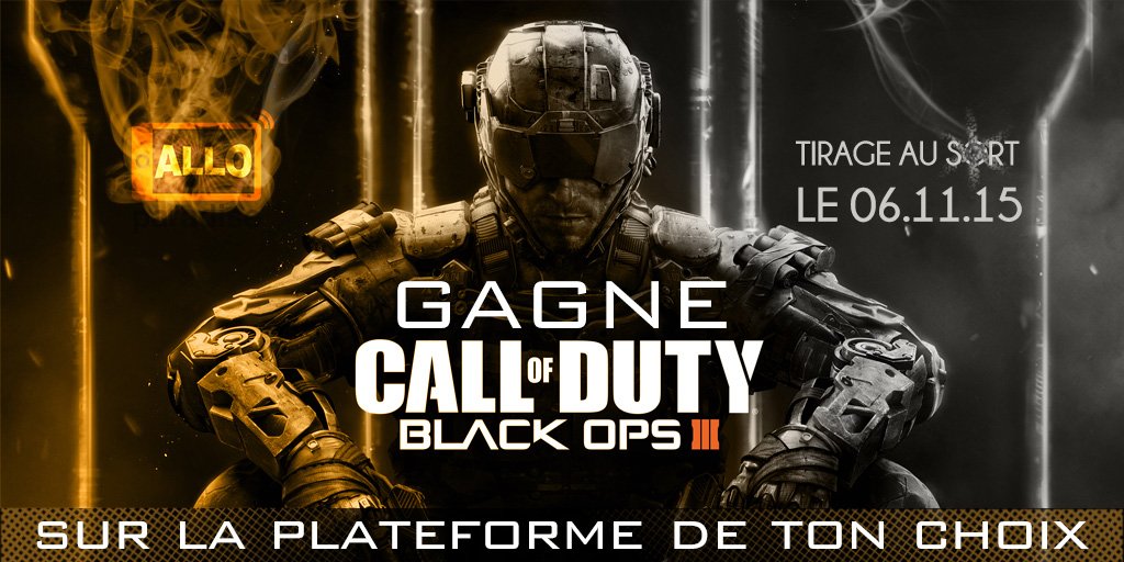 alloparadise's tweet image. Tentez de gagner Call of Duty Black Ops 3
#RT + #Follow @alloparadise 
2x plus de chance : bit.ly/1NFoaIf