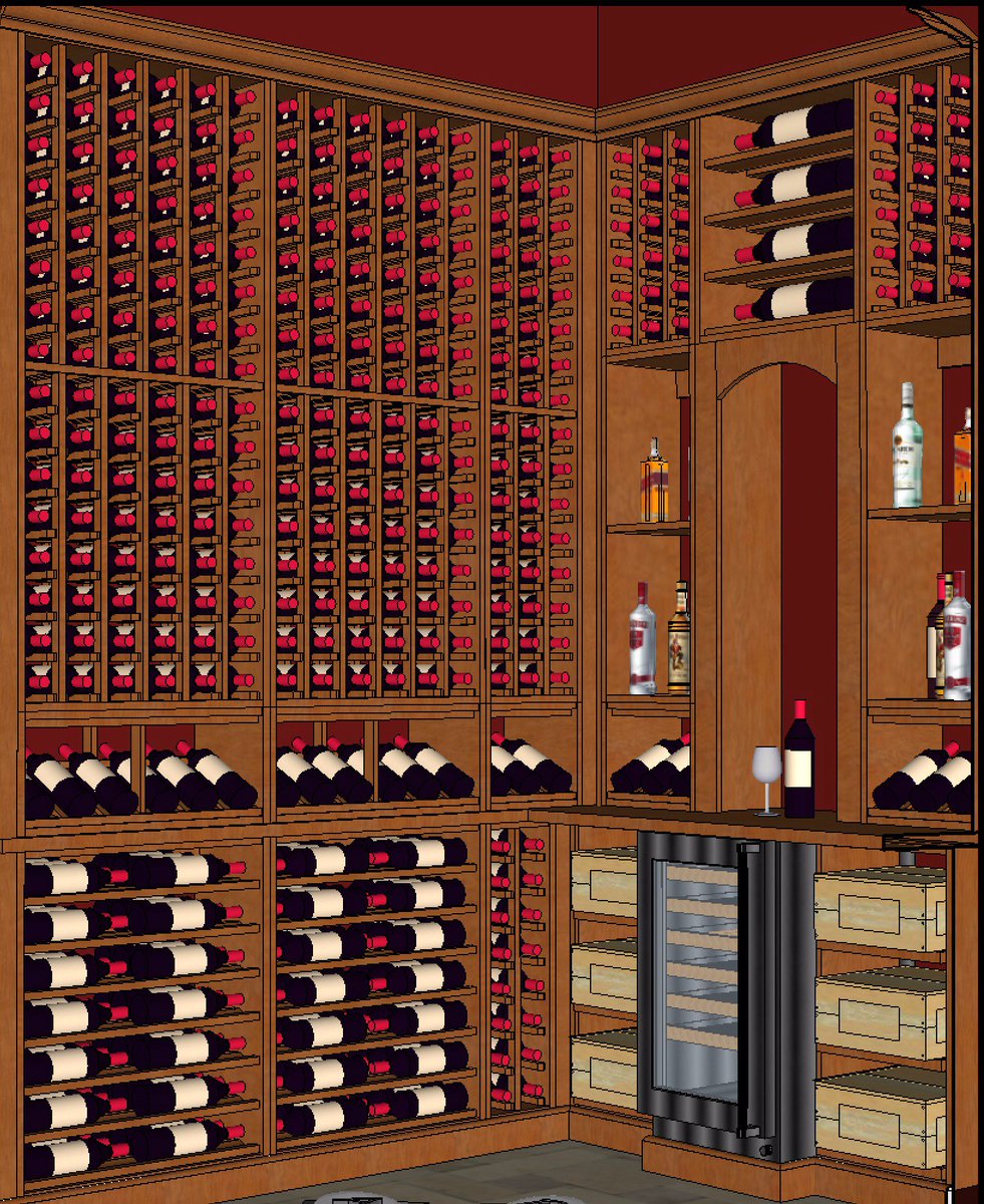BuildwithABG's tweet photo. Alpha Builders Group - rendering of our 1,000 bottle Wine Cellar at Villa Marina #AlphaBuildersGroup #buildwithalpha https://t.co/Q5dPZ26oi6