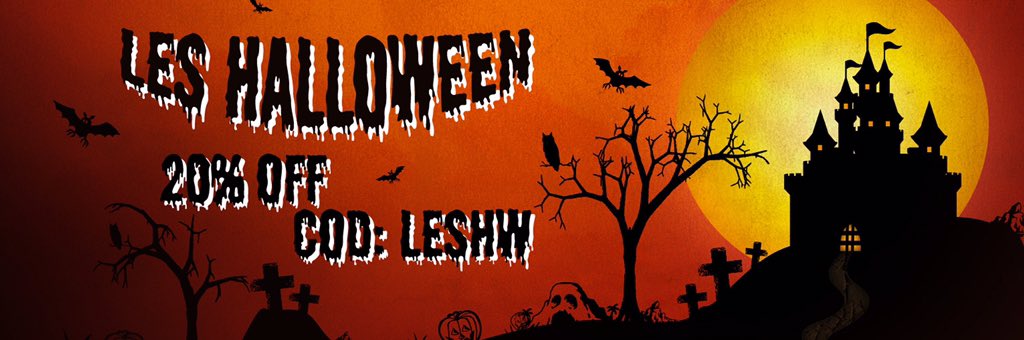 LesGeometries's tweet photo. LES HALLOWEN PROMO! 20% OFF until sunday night with the cod LESHW #lesgeometries #les #activewear #activecouture https://t.co/OvaT3ia3Jf