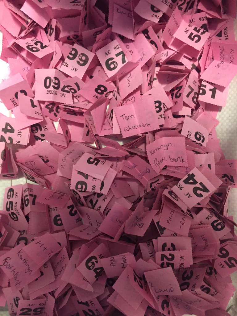 _3Thanks's tweet photo. Preparing to draw the #3thanks raffle! Who will the lucky winners be?!? https://t.co/l18laTtS8U