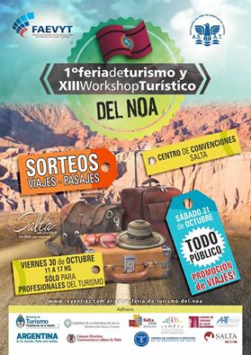 Desde hoy no te pierdas la 1ra Feria de Turismo del NOA - XIII Workshop Turístico , en el <a href="/cdcsalta/">Centro de Convenciones Salta</a>