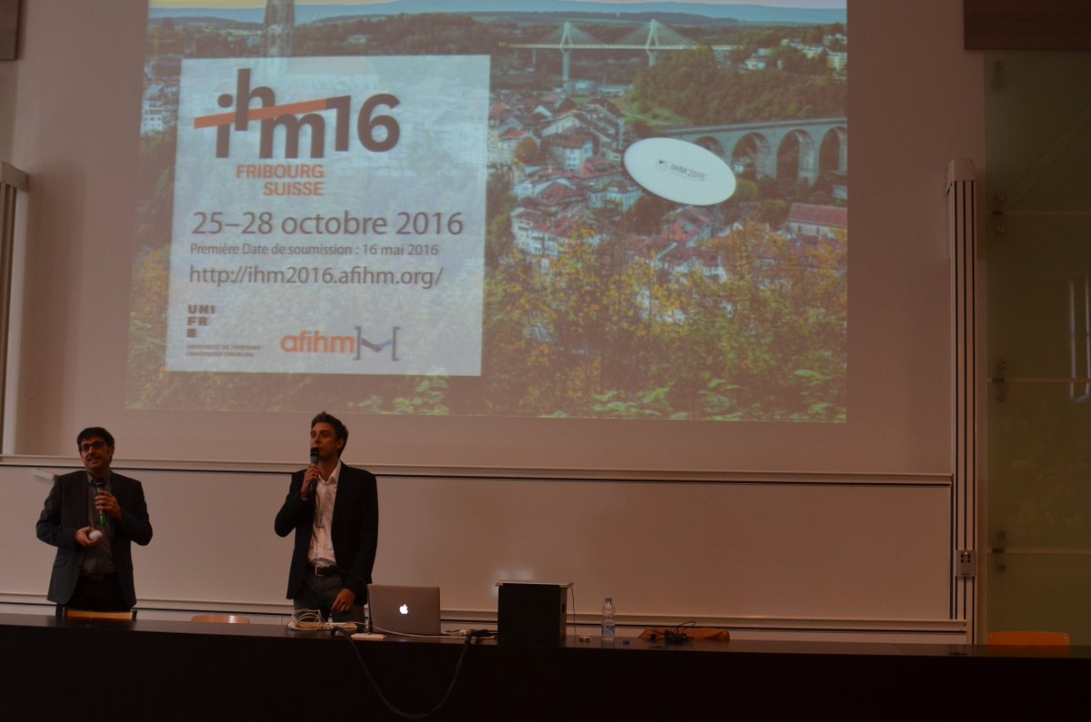 IHM_15's tweet photo. IHM'15 se termine, c'est bientôt IHM'16 à Fribourg (Suisse) https://t.co/9TU8tCgacV