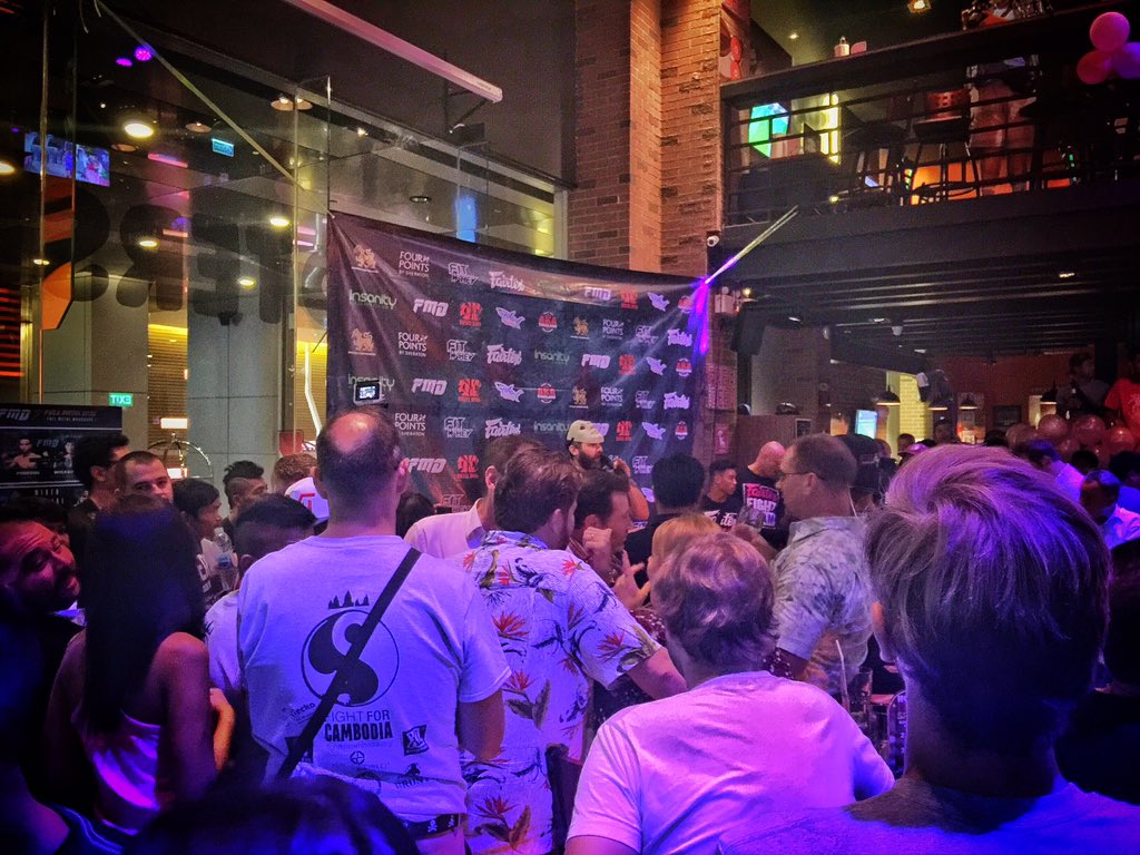 danablouin's tweet photo. The weigh-ins for @FullMetalDojo are about to kick off. #MMA #Thailand #Bangkok #BKK #FMD #FMD7 https://t.co/MQ4w6KUY5m