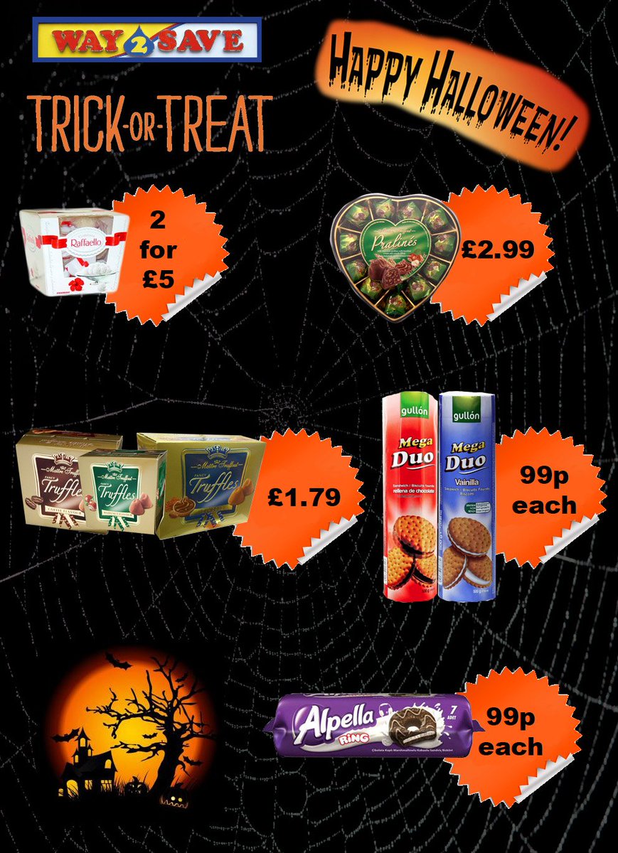 _way2save_'s tweet photo. Happy Halloween! More offers in store! https://t.co/ovfrRNxsvl