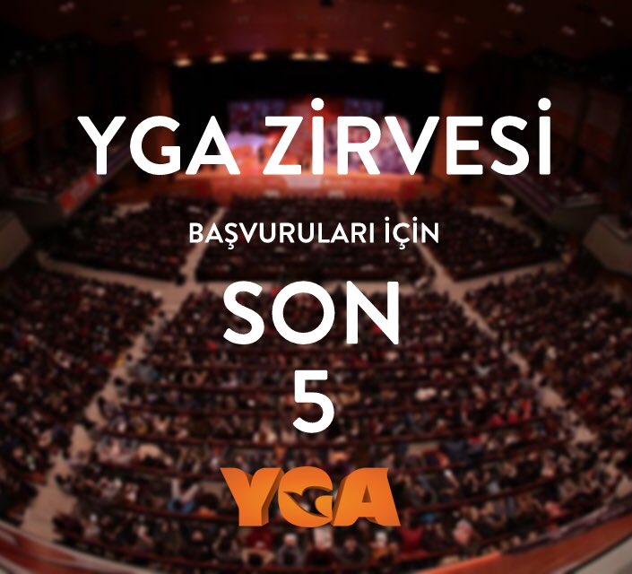 YGAorgtr's tweet photo. YGA Zirvesi'ne hala başvurmayan lise ve üniversite 2. sınıflar için başvuruların kapanmasına son 5 gün! https://t.co/l6QUK1quR8