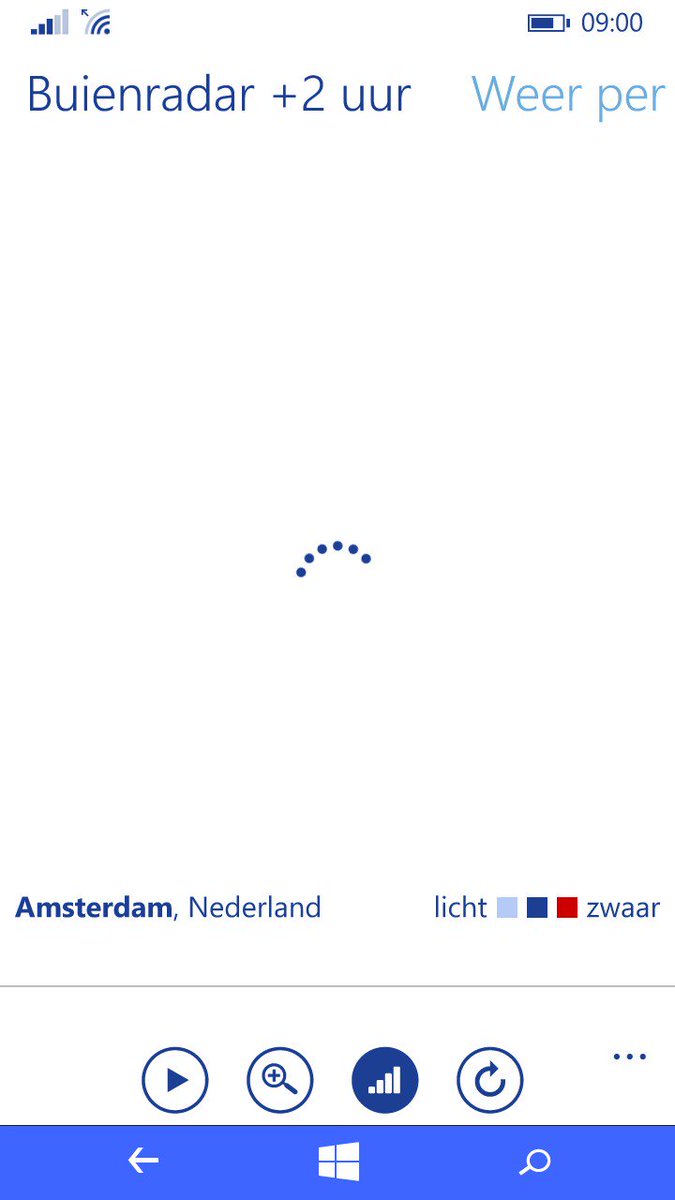 Rob_Wiegers's tweet photo. @BuienRadarNL Na installatie op Lumia 735 met Windows Phone en opstarten alleen maar een zandloper. Nu al 45 min. https://t.co/bidSqsIlCK