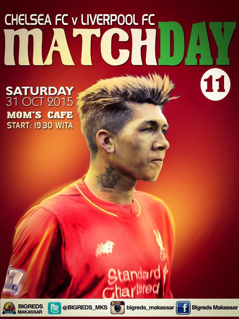 BIGREDS_MKS's tweet photo. [Nobar] @BIGREDS_IOLSC  #Makassar | Chelsea v Liverpool | Sabtu, 31-10-15 | Start: 19.30 Wita | at Moms Cafe. #YNWA https://t.co/dzJPapHerE