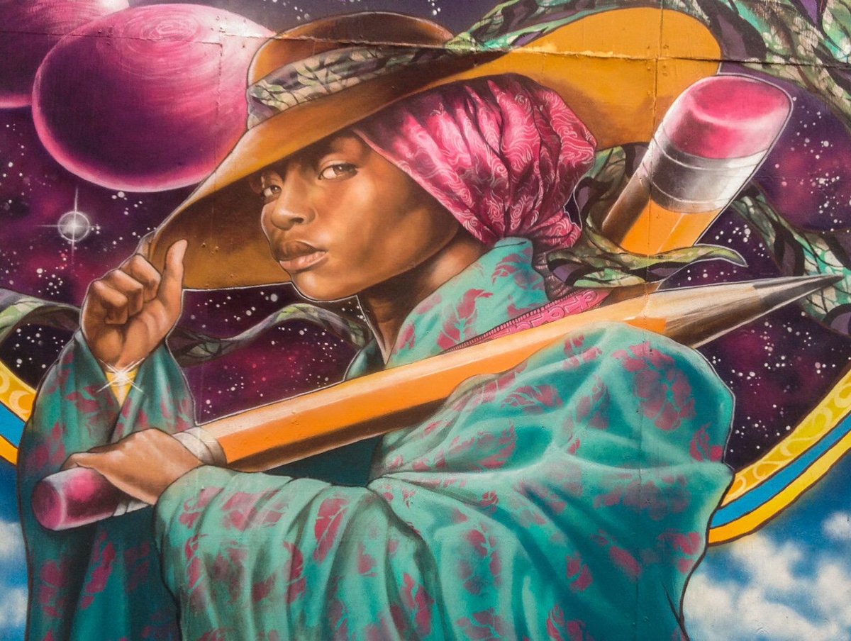 shawmainstreets's tweet photo. "Space is the Place" by @sketch272000 Check out 5 new murals in Blagden Alley today, 4-7 PM https://t.co/Qk9LySTlhl https://t.co/d7b2E99beL