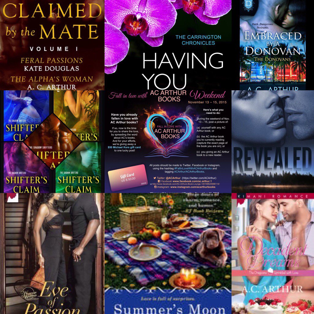 bibliophile1211's tweet photo. Get ya 📷 ready and show ur love for @ACArthur books! November 13-15 is #FallinLovewithACArthurBooks weekend!!!! https://t.co/u0oxZZqxgX