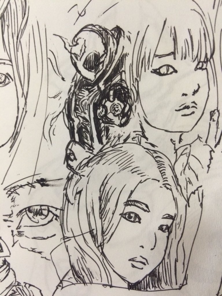 ボールペン楽しい。 