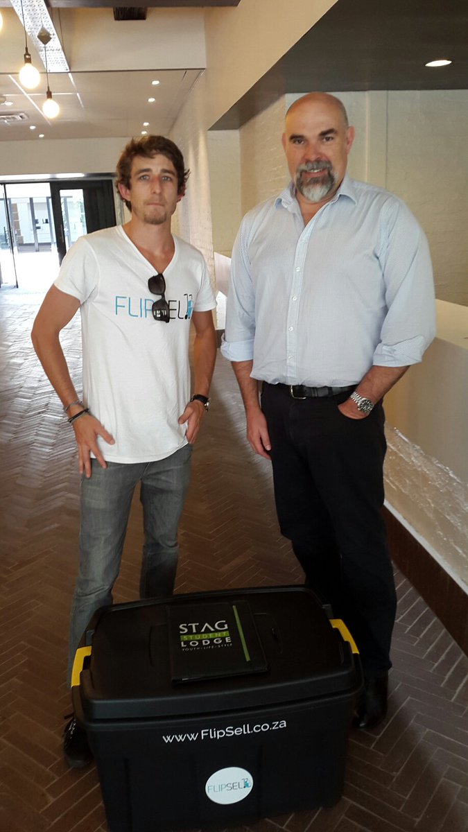 FlipSellSA's tweet photo. Great to be face to face with another happy @FlipSellSA user. Thanks @SteveCilliers for the Flip! #NoMoreStrangers https://t.co/HQ8wz10hRb