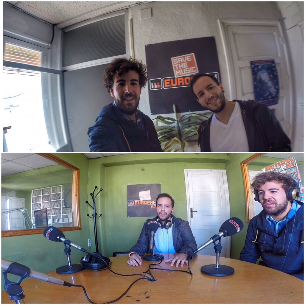 WooAndVille_RB's tweet photo. Las pruebas del delito!😎 Ganas de mostrar parte de la entrevista en el making off @DesaliaMusic #HazteVer #EuropaFM https://t.co/mr0SXzFZrW