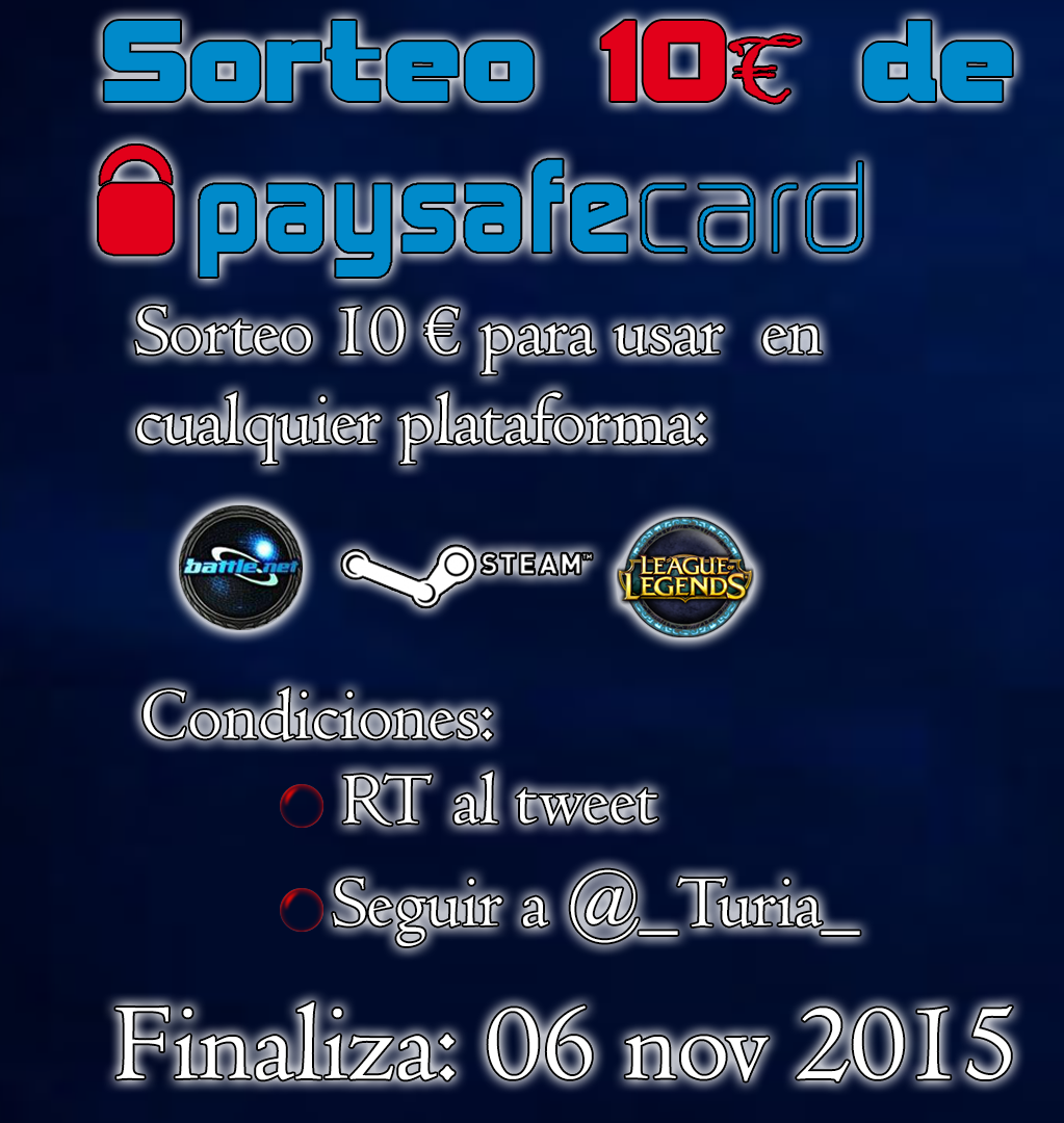 labrujademadrid's tweet photo. Sorteo 10€ de paysafecard!!!
Condiciones en la imagen.. Suerte queridos!!! *\(^-^)/*
Finaliza: 6 de noviembre https://t.co/Iaj2neqFZX