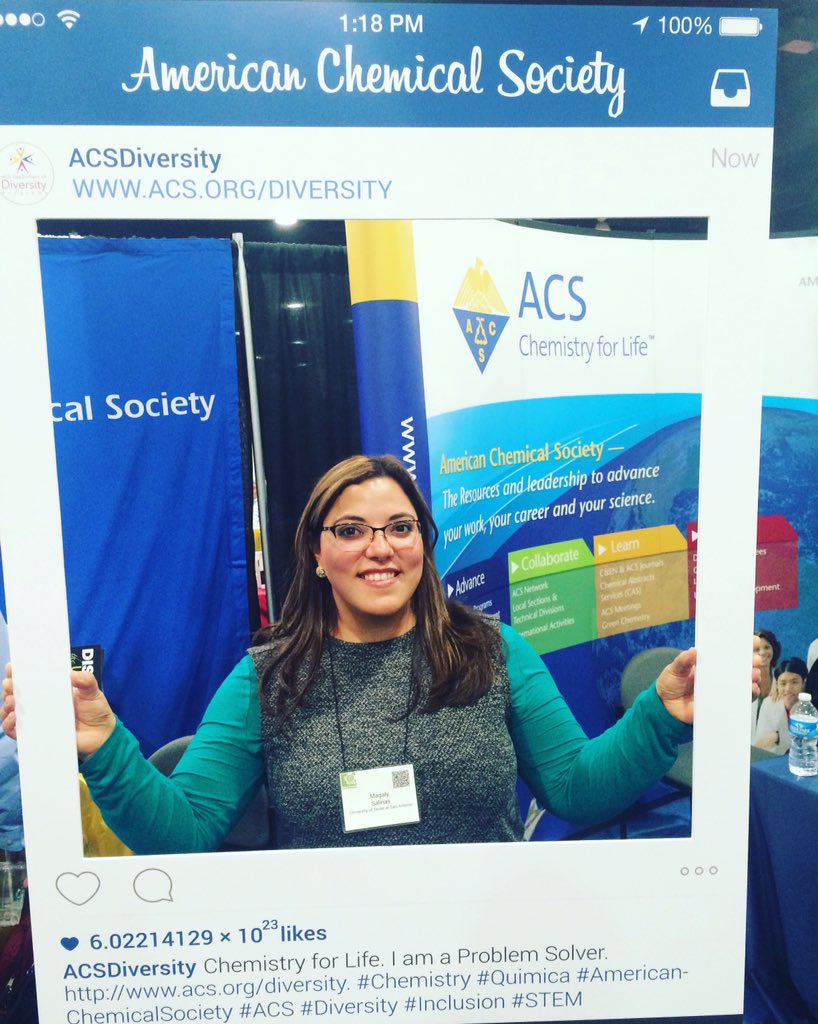 ACSDiversity's tweet photo. #sacnistas talking a selfie!!! Come take a selfie #Booth337 #sacnas2015 @sacnas #sacnas @AmerChemSociety #diversity https://t.co/2GNKaCxHGn
