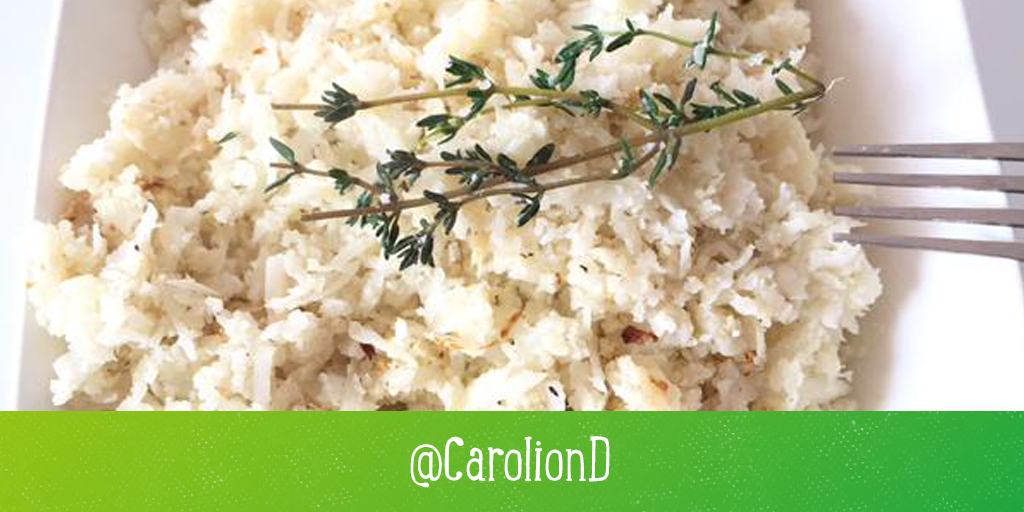 ww_uk's tweet photo. Season cauliflower rice with garlic &amp; herbs for a #0PP lunch. Thanks for the idea @CarolionD! #recipeoftheday https://t.co/4VEcDiaHVD