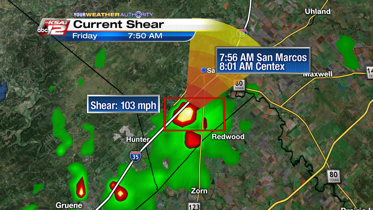 SAN MARCOS RESIDENTS: Seek shelter! Storm with a history of producing a ...