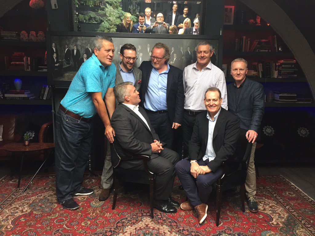 Rugby legends photograph revealed <a href="/LEscargotSoho/">L'Escargot</a> Awesome to meet <a href="/ZinzanBrooke8/">Zinzan Brooke</a> <a href="/JasonLeonard_1/">Jason Leonard OBE</a> <a href="/Davidcampese11/">David Campese</a>.