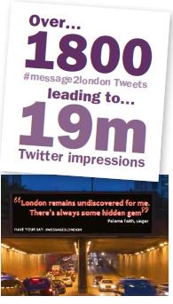 OutsmartOOH's tweet photo. Stand out results from @Outdoor_plus' #message2london campaign which ran on their #DOOH network #Impact #Action #OOH https://t.co/bMRi1xU7iB