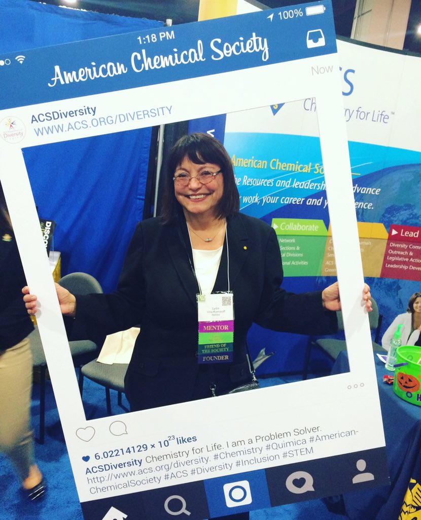 ACSDiversity's tweet photo. #sacnistas talking a selfie!!! Come take a selfie #Booth337 #sacnas2015 @sacnas #sacnas @AmerChemSociety #diversity https://t.co/ozwmoSS0SL
