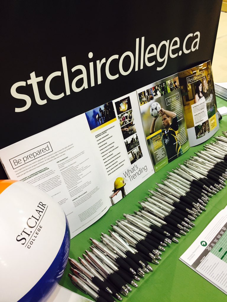 StClairVisitsU's tweet photo. Good Morning #Barrie and #Orillia!!! The #CIP2015 tour is @georgiancollege Meet college reps from all over Ontario! https://t.co/SHWvA8wUZC