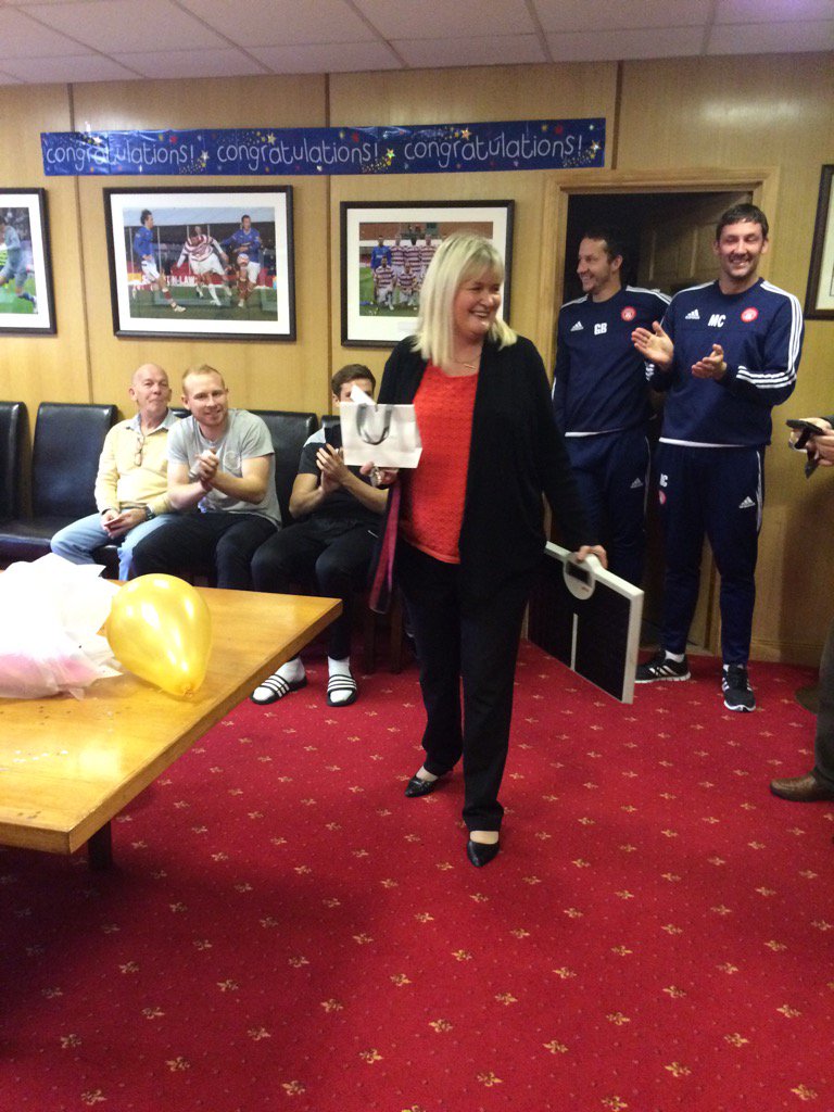 acciesfc's tweet photo. Office Secretary Carol Malone leaves us today so a surprise buffet in boardroom! https://t.co/vgAkBhfv6u