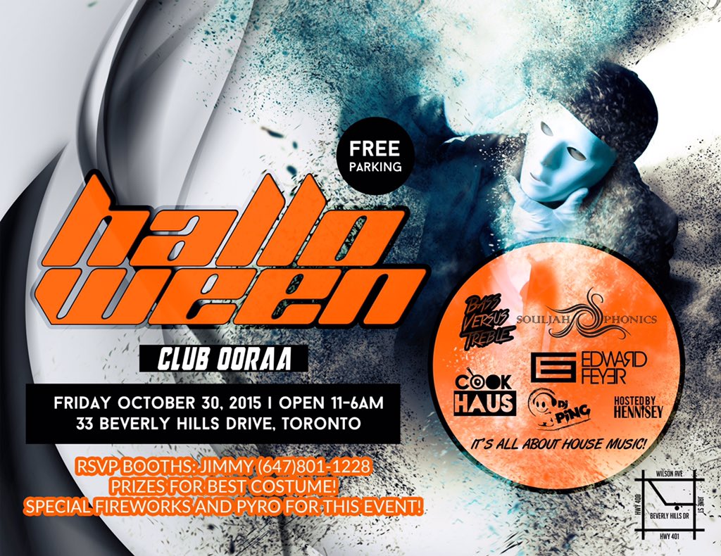 DJ_BvT's tweet photo. #Halloween @clubooraa is #tonight! #Toronto #housemusic #djs @iammirage @DeeJayPing @Henniseyyy! Click photo! https://t.co/XfQqF0S7V8