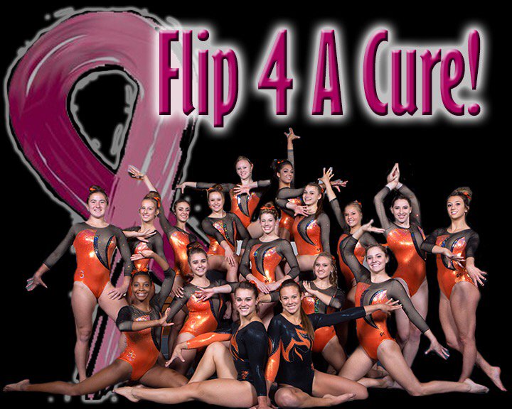 BGSUGymnastics's tweet photo. Come to the Stroh tonight at 6pm to help us Flip 4 A Cure! Proceeds will benefit Wood County Hospital Cancer Center! https://t.co/pBN6qDIY8n
