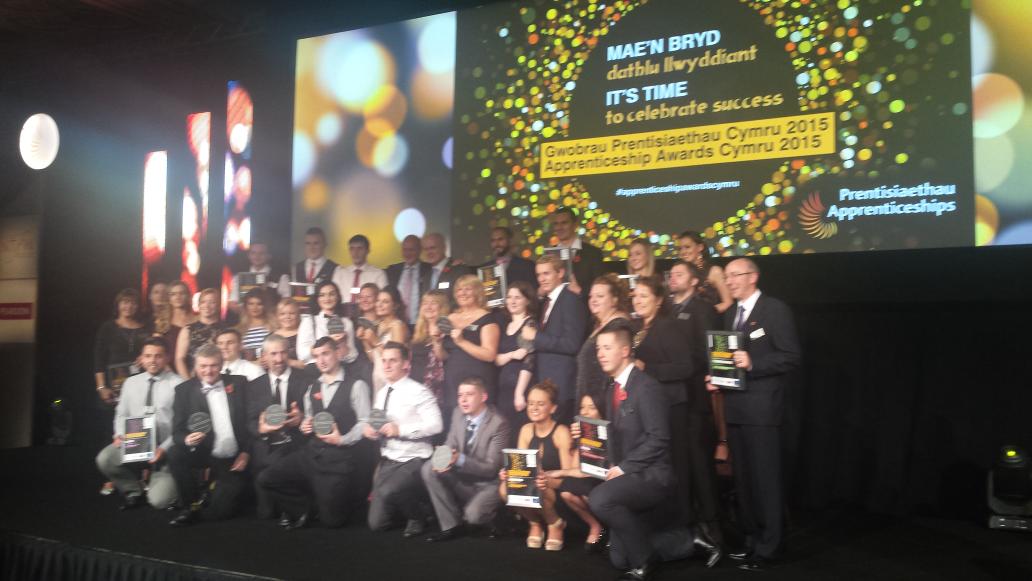 Cyfle's tweet photo. Congrats to all winners and nominees from last night's #apprenticeshipawardscymru great night! @ApprenticeWales https://t.co/l5hDnFYDRt