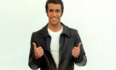 \"Heyyy!\" Happy birthday to The Fonz .  Henry Winkler was born today in 1945. 