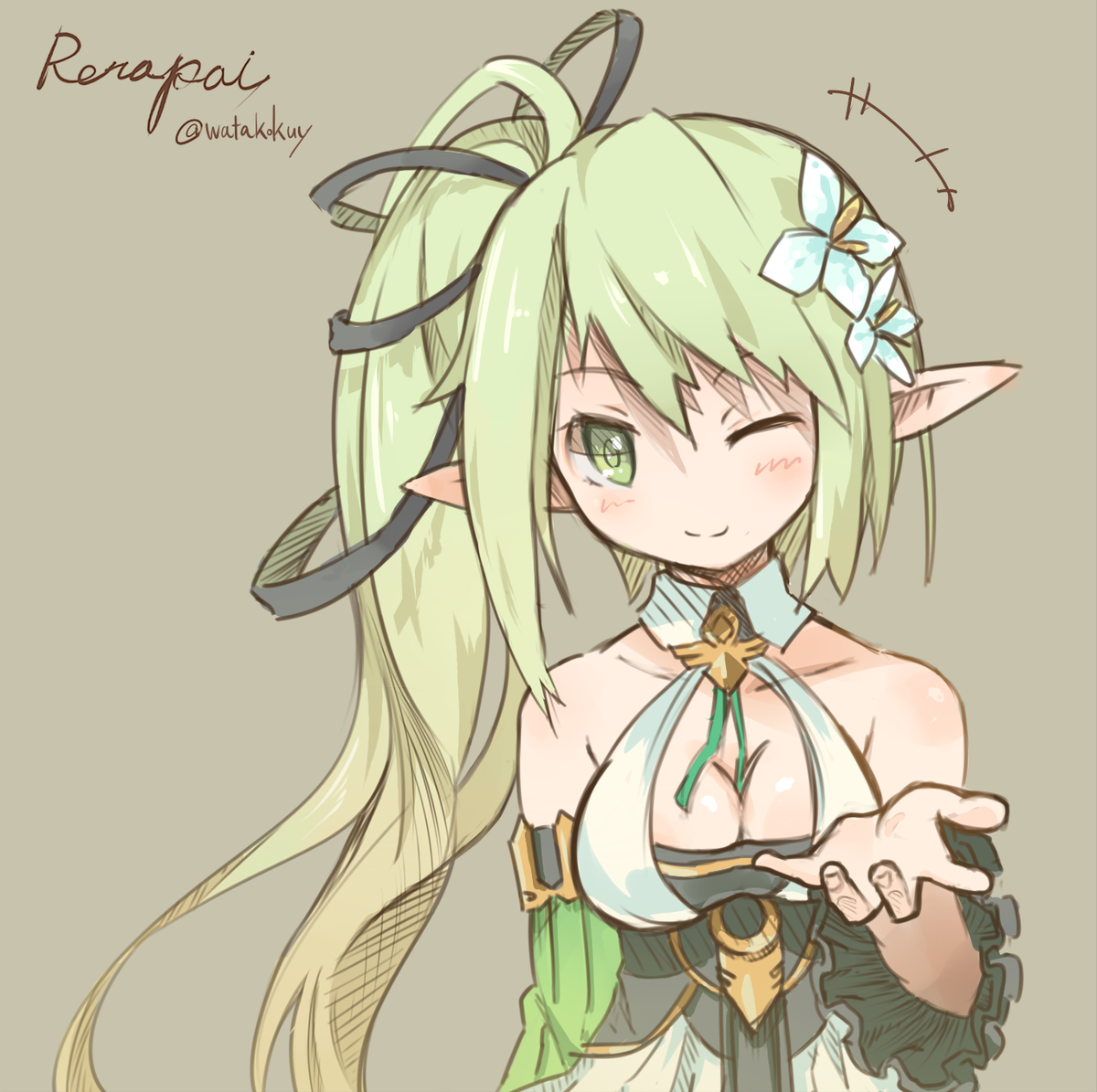 レナ 「エルソードよりレナrkgk 」|渡コキュー■5/5COMITIA_C22aのイラスト