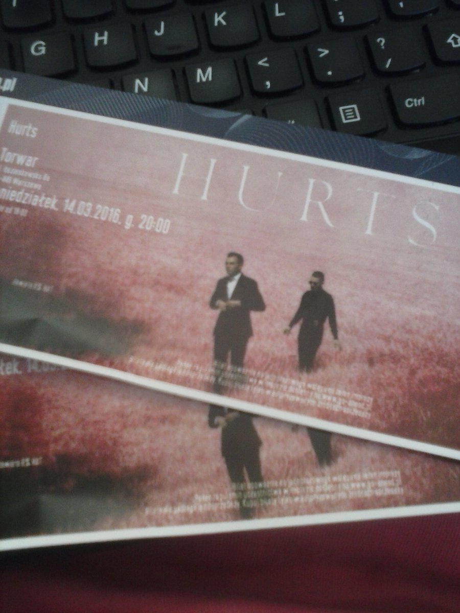 Variable91's tweet photo. I'm so excited <3!! #Hurts #surrenderhurts #Warsaw #concert #WarsawTorwar 2016 @theohurts @AdamHurts see you soon :) https://t.co/yST62GPucK
