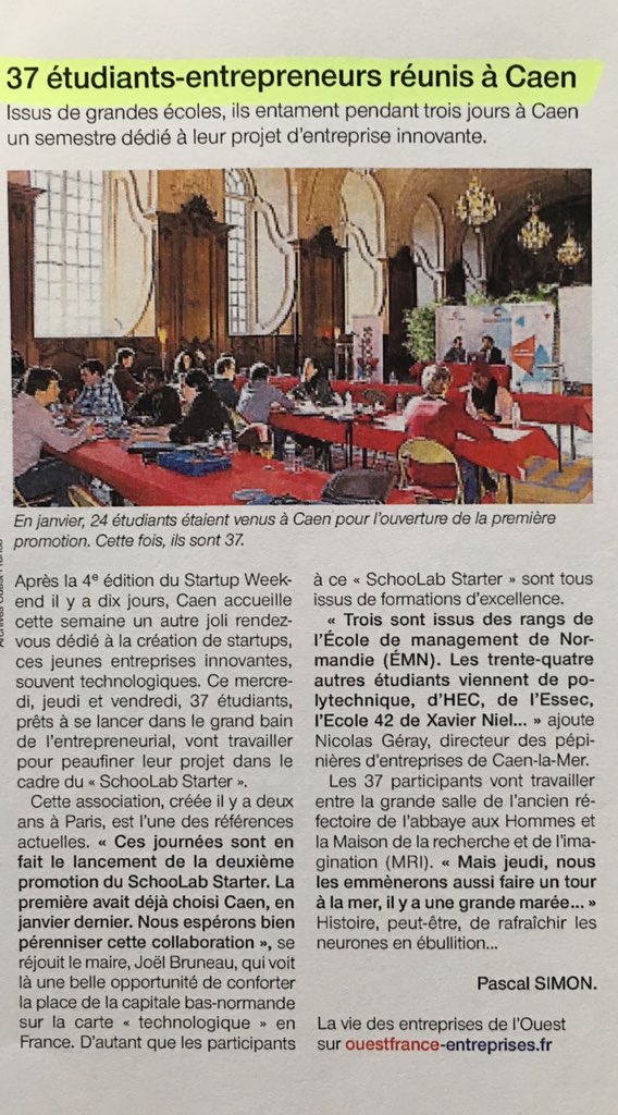 MyCardioPad's tweet photo. Excellent séminaire à @Caenlamer nous a fait connaître une super ville à seulement 2 heures de Paris!
@TheSchooLab https://t.co/QQhAPQPCui