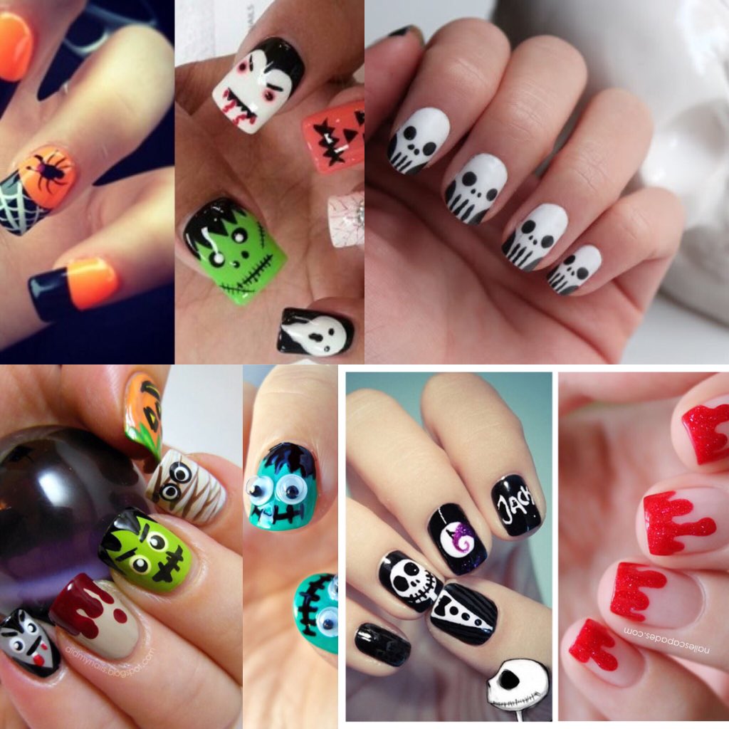 eizocosmetic's tweet photo. Aquí tienes varios ejemplos para tus #uñas en la noche de #Halloween https://t.co/Uc2rHHs4c3
