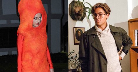 enews's tweet photo. Celeb halloween costumes done right—when cleverness outshines cleavage: https://t.co/shvjvZNE0o https://t.co/bkHmMmVwNk