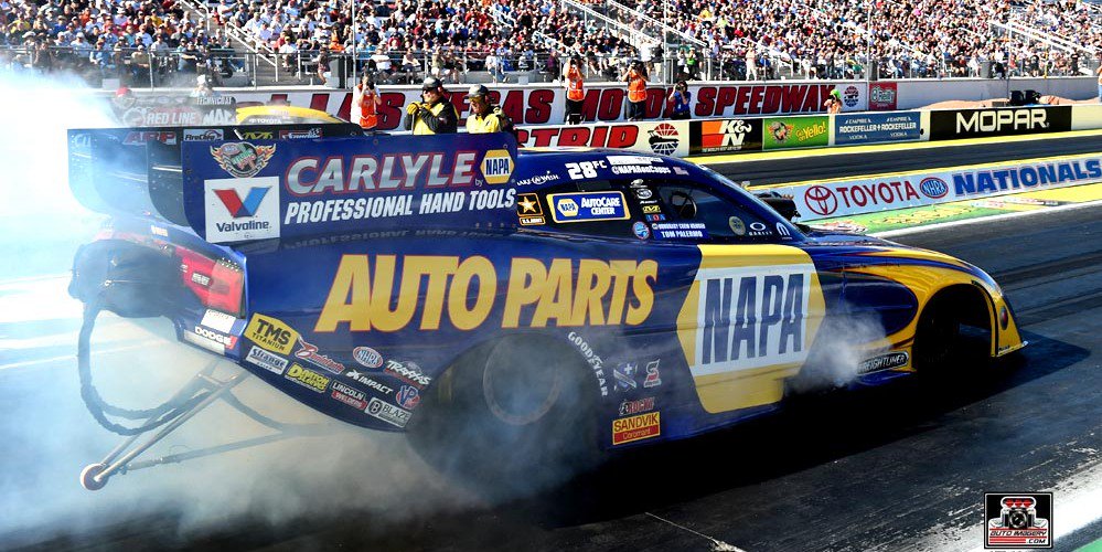 NAPARacing's tweet photo. Rooting for @NapaRonCapps this wknd @LVMotorSpeedway!
#conquerthejob,Ron,and get that 6th #NHRA Wally at The Strip! https://t.co/nAunvmSSJB