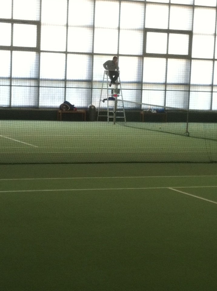 ThisisBS42's tweet photo. @kevinhorst @isbtennisteam Coach/Umpire, Horst does it all!  #theroadtowiesbaden https://t.co/ydoSSPxty8