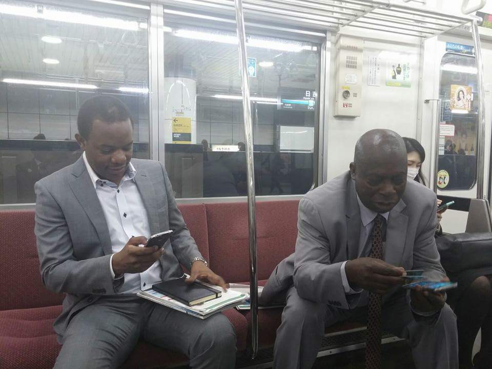 WehliyeMohamed's tweet image. Spotted: Busia MCAs in Tokyo. They came to "study the Subway"