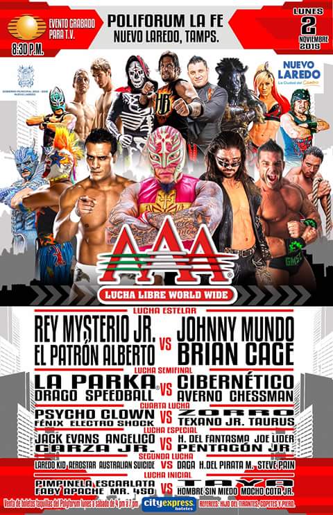 #YaVieneNoviembreY con <a href="/luchalibreaaa/">Lucha Libre AAA Worldwide</a> en Nuevo Laredo, despedida a <a href="/VivaDelRio/">ACMX</a> y bienvenida a <a href="/reymysterio/">♛Rey Mysterio❔</a> #sisisi