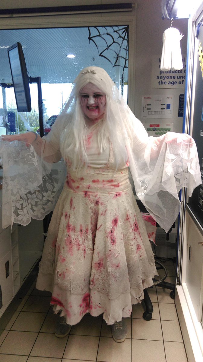 tescosoutham's tweet photo. A great effort from team Southam for a bit of Halloween fancy dress 👹👻👿💀👺🎃 https://t.co/m49cV6nWmd