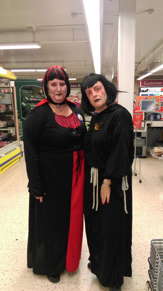 tescosoutham's tweet photo. A great effort from team Southam for a bit of Halloween fancy dress 👹👻👿💀👺🎃 https://t.co/m49cV6nWmd