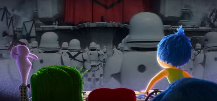 MTVBrasil's tweet photo. Personagens de Divertida Mente assistem ao trailer de Star Wars: O Despertar da Força --> https://t.co/ISTnlQsHiS https://t.co/8TMJUzbvH9
