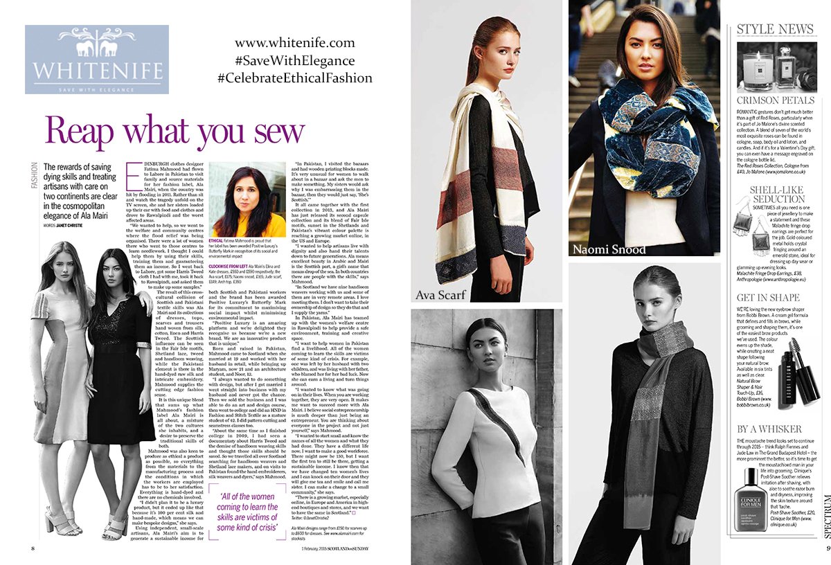 WHITENIFE's tweet image. An @ala_mairi creation connects #luxury design &amp;amp; #craftsmanship.Sharing d beautiful #pressarticle. #flashbackfriday