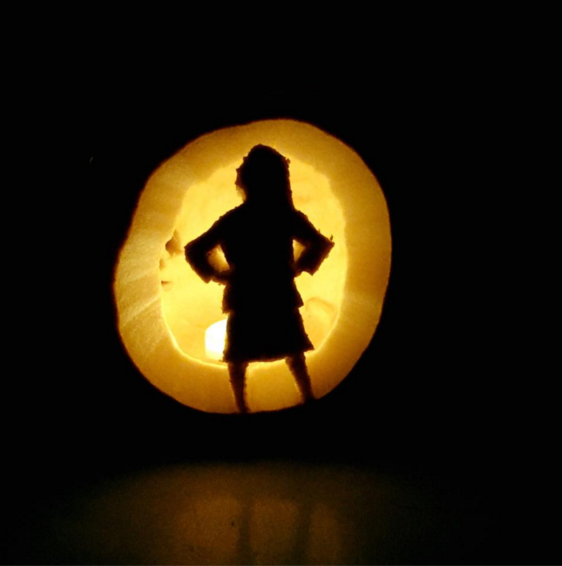 MatildaMusical's tweet photo. An amazing #MatildaPose in a pumpkin by Lucy-Jayne! We'd love to see your Matilda-inspired #Halloween creations. https://t.co/IVUdbwxfiD